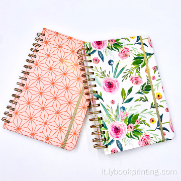 Notebook a spirale elegante al massa elegante